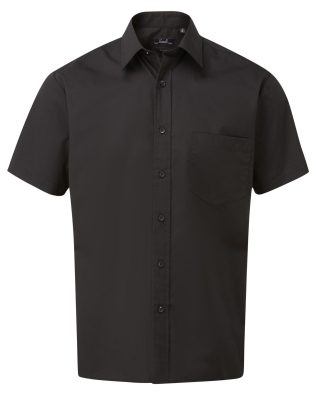 Premier Workwear Short sleeve poplin shirt C3-PR202-BW-18-19