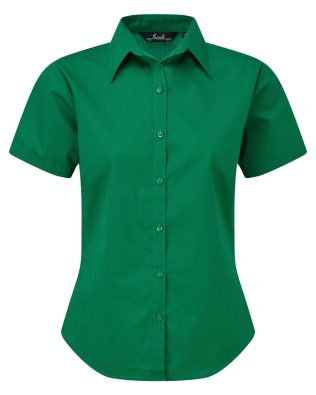 Premier Workwear Women’s short sleeve poplin blouse C3-PR302