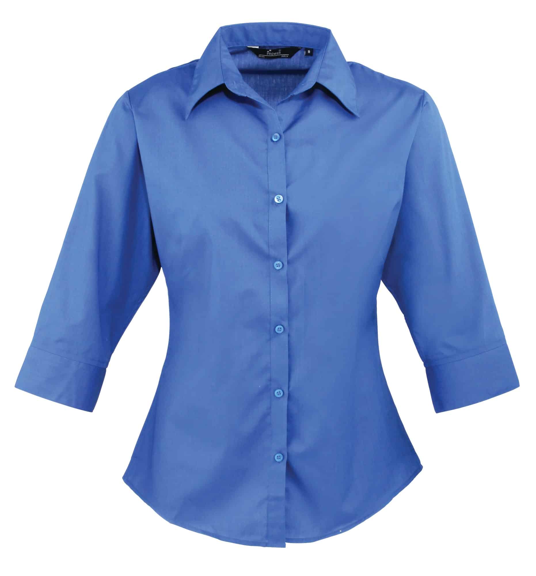 Women’s ยพ Sleeve Poplin Blouse