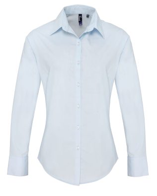 Premier Workwear Women’s supreme poplin long sleeve shirt C3-PR307