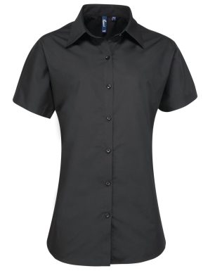 Premier Workwear Women’s supreme poplin short sleeve shirt C3-PR309-22-26