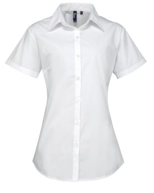 Premier Workwear Women’s supreme poplin short sleeve shirt C3-PR309