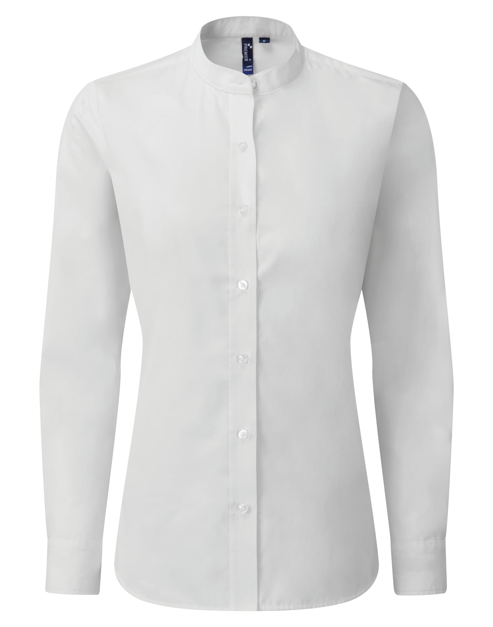 Women's banded collar 'grandad' shirt C3-PR358