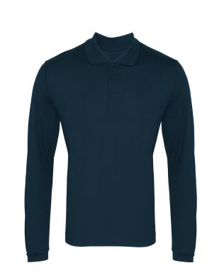 Premier Workwear Long sleeve coolchecker® piqué polo C3-PR617