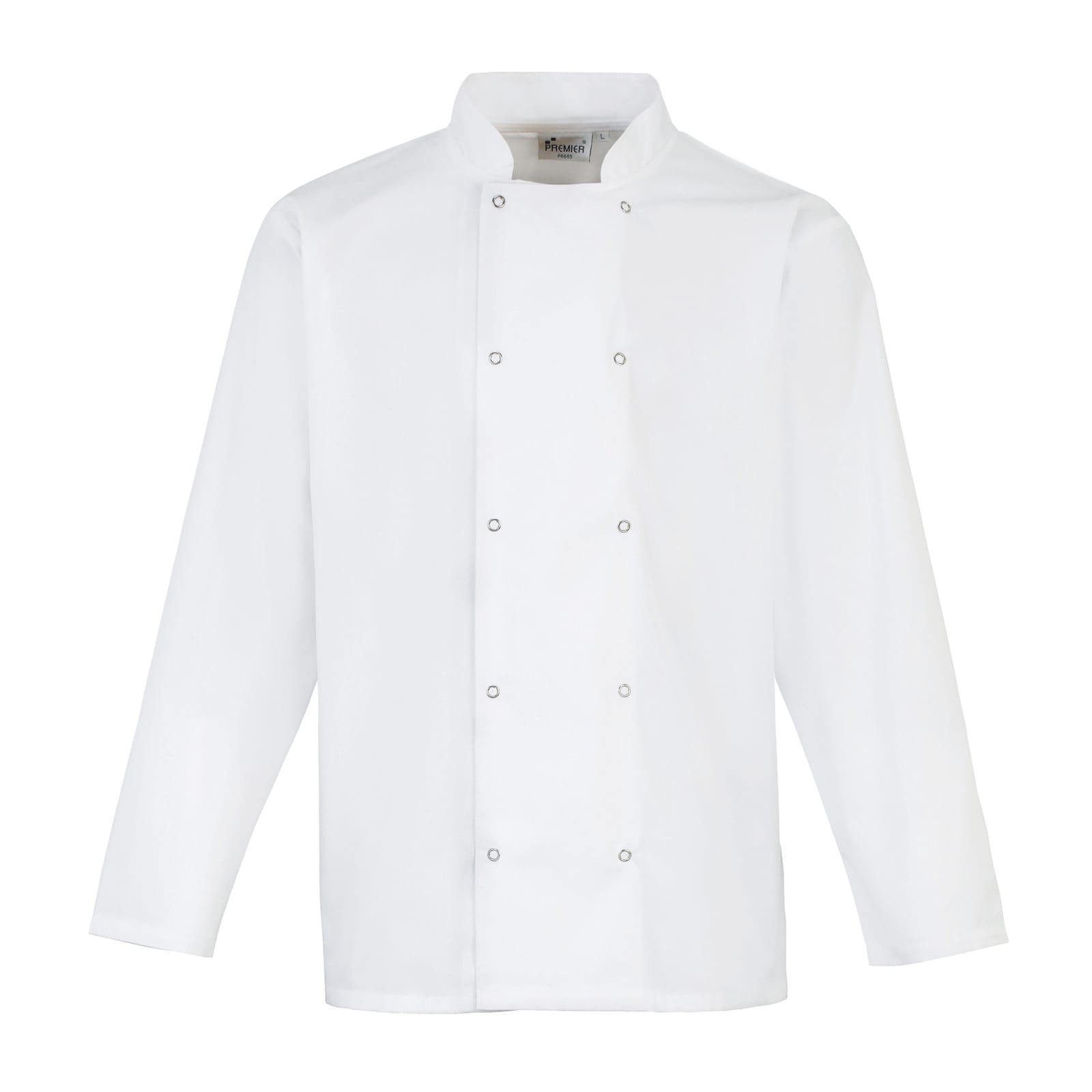 Studded Front Long Sleeve Chef’s Jacket