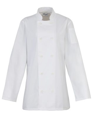 Premier Workwear Women’s long sleeve chef’s jacket C3-PR671