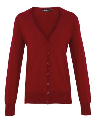Premier Workwear Women’s button-through knitted cardigan C3-PR697