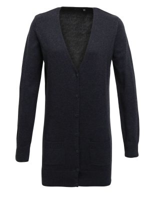 Premier Workwear Women’s longline knitted cardigan C3-PR698