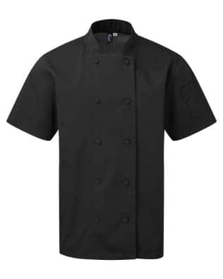 Premier Workwear Chefs coolchecker® short sleeve jacket C3-PR902