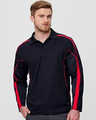 Shiny Men’s TrueDry Long Sleeve Polo SH-PS69
