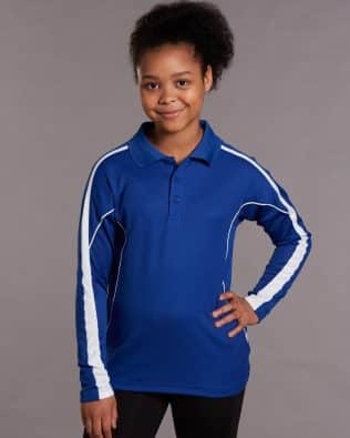 Shiny Kids’ TrueDry Long Sleeve Polo SH-PS69K