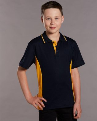 Shiny Kids’ TrueDry Contrast S/S Polo SH-PS73K