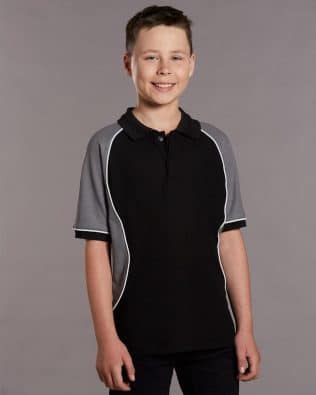 Shiny Kids’ TrueDry Tri-colour S/S Pique Polo SH-PS77K