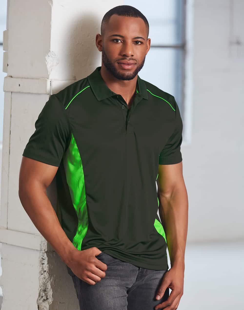 Men's Cooldry S/S Contrast Interlock Polo SH-PS79