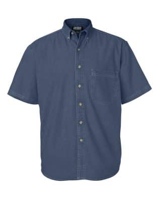 Sierra Pacific Mens S-S 100% Cotton Denim Shirt C3-S0211