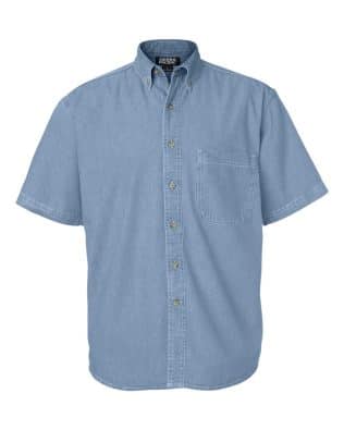 Sierra Pacific Mens S-S 100% Cotton Denim Shirt C3-S0211-6XL