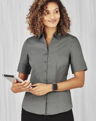 Custom Biz Care Monaco Ladies Short Sleeve Shirt FA-S770LS