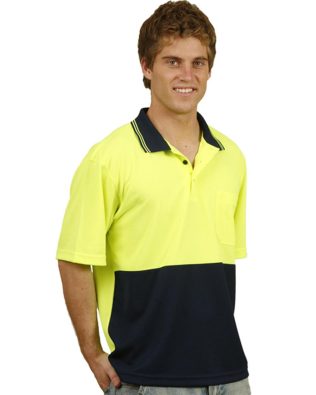 Shiny Hi-Vis truedry safety polo S/S SH-SW01TD