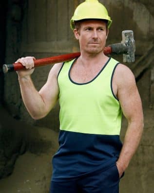 Shiny Hi-Vis TrueDry Mesh Knit Safety Singlet SH-SW15