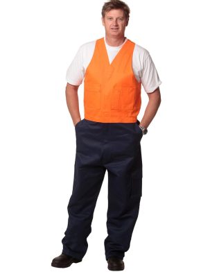 Shiny Hi-His Two Tone Men’s Cotton Drill Action Back Overall-Regular SH-SW201