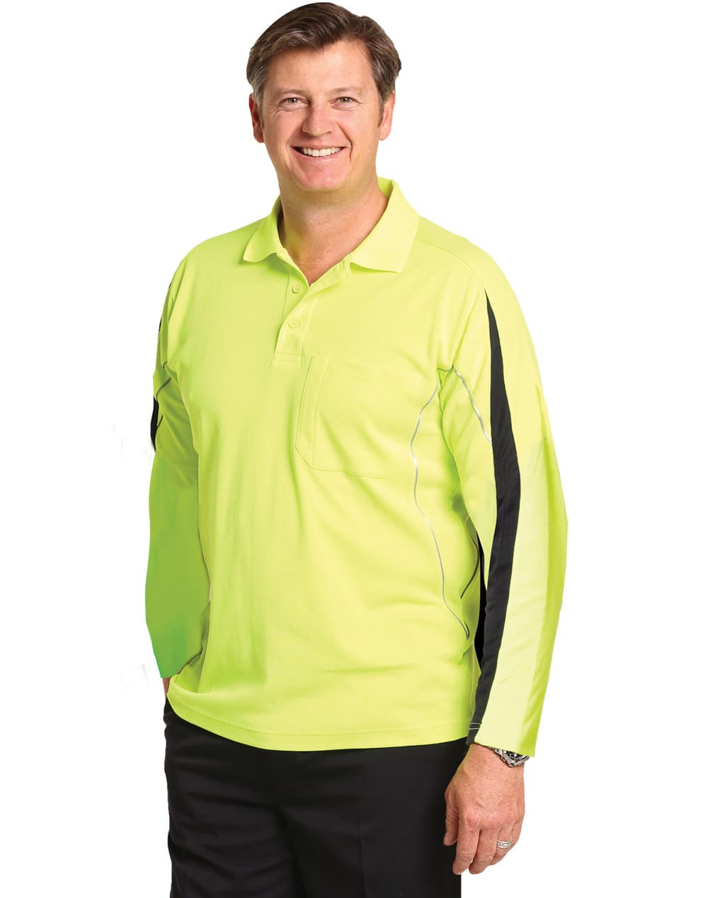 Hi Vis Legend Long Sleeve Polo Men’s