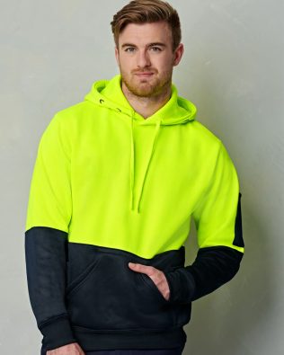 Shiny Hi-Vis Two Tone Kangaroo Pocket Hoodie SH-SW38
