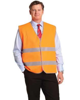 Shiny Hi-Vis Safety Vest With Reflective Tapes SH-SW44
