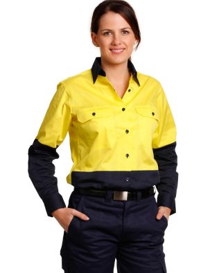 Shiny Ladies’ Hi-Vis L/S Safety Shirt SH-SW64