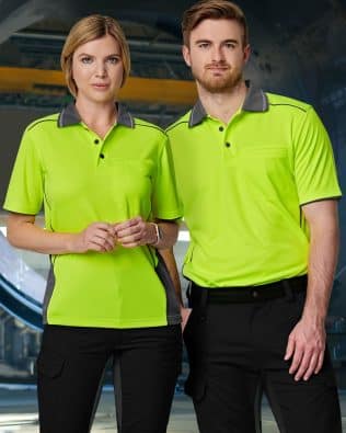 Shiny Hi-Vis Bamboo Charcoal Vented S/S Polo SH-SW79