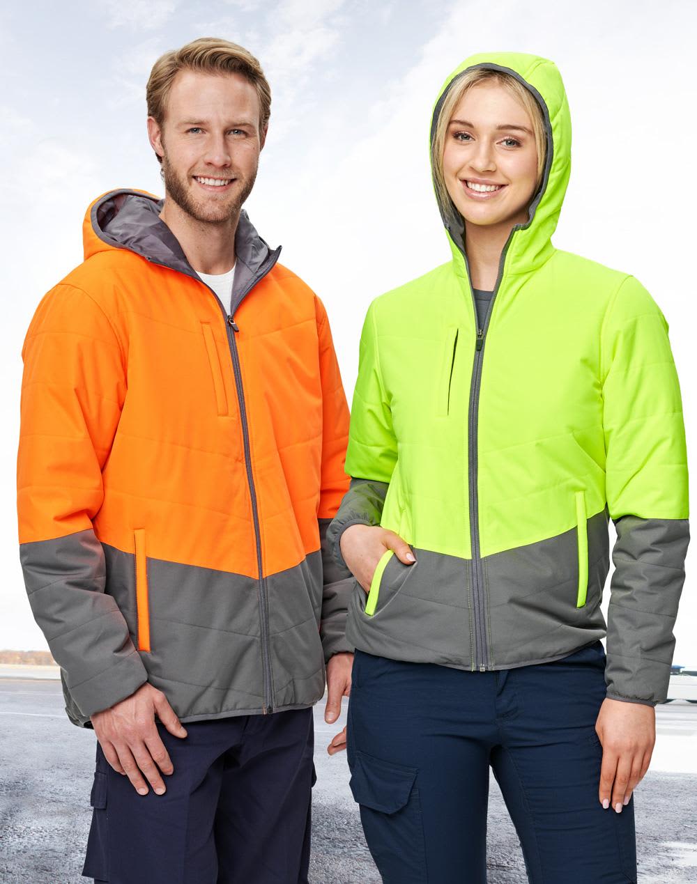 Hi-Vis Quilted Two Tone Safety Jacket SH-SW80