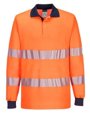 Custom Portwest PW3 Hi-Vis Polo Shirt L/S
