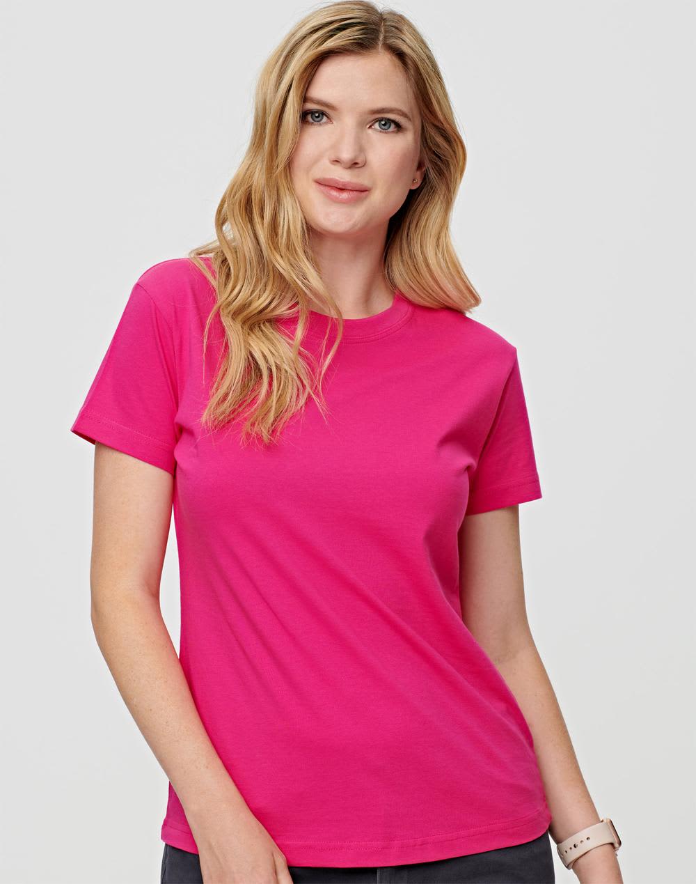 Ladies' Cotton Semi Fitted Tee SH-TS38