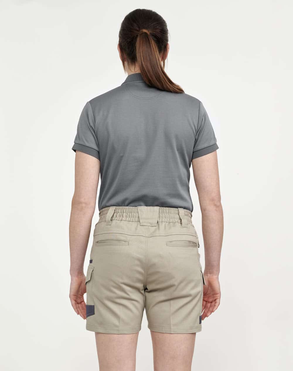 Unisex Cotton Stretch Drill Cuffed Work Shorts