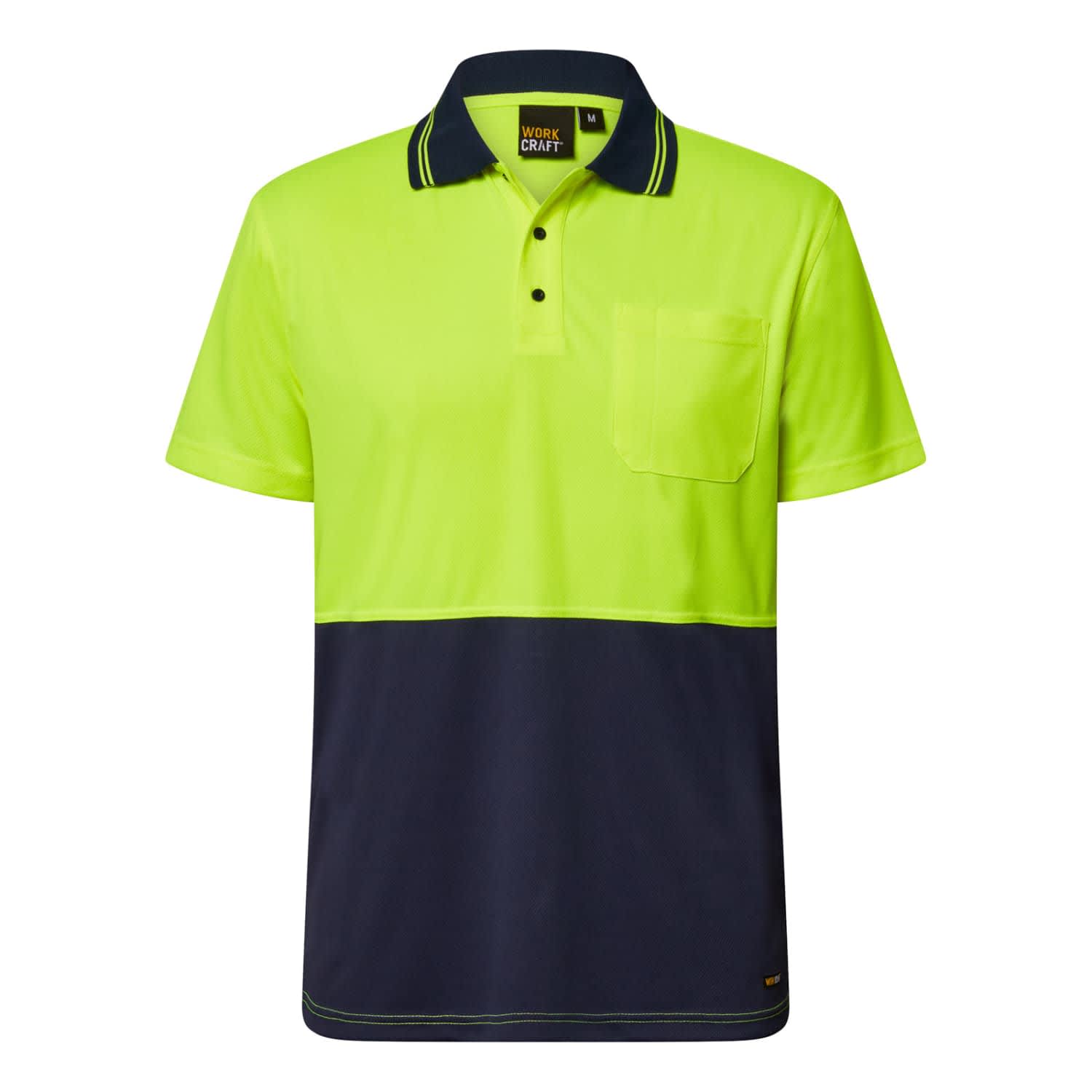 Hi Vis Two Tone Ss Polo Pocket