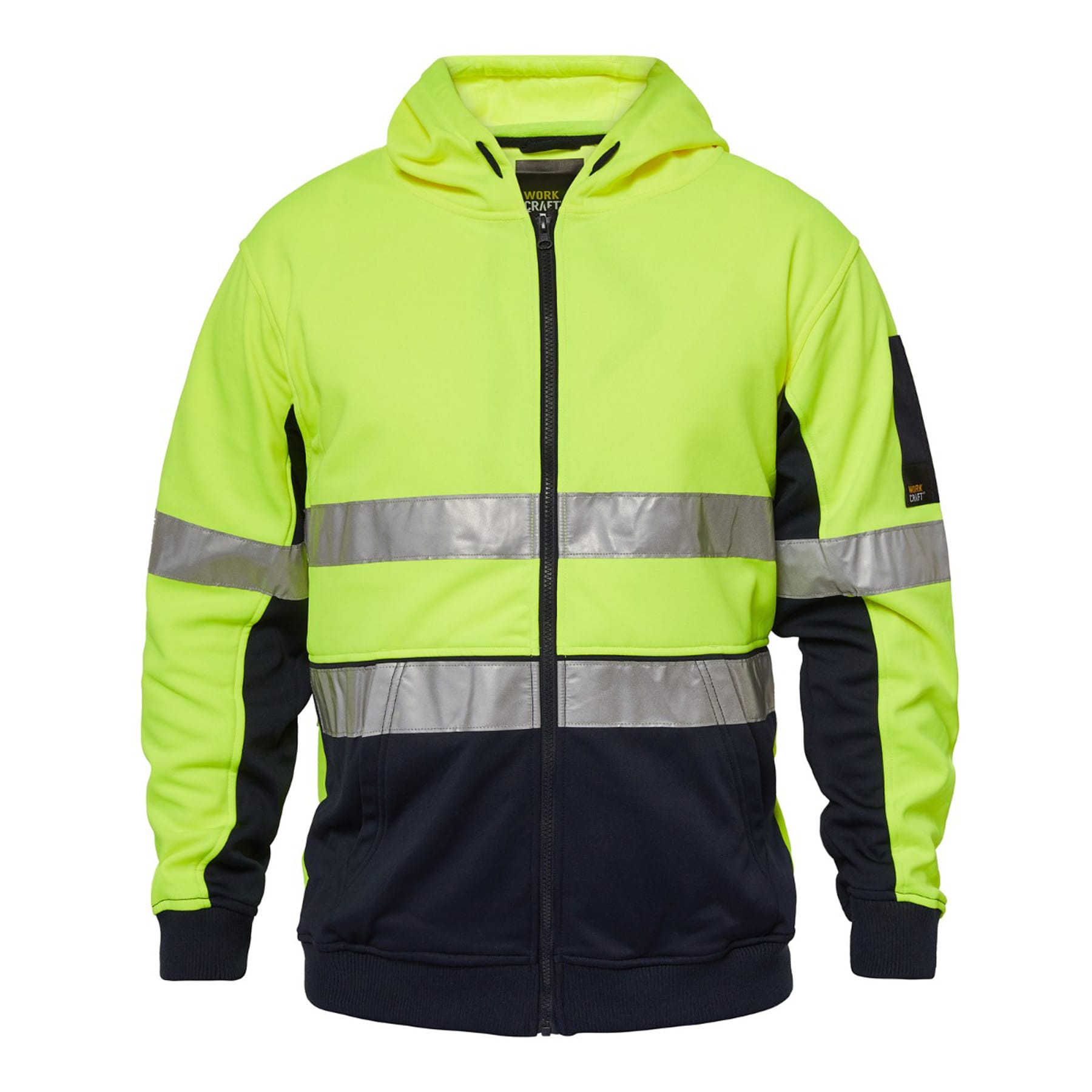 Two Tone Hi Vis Hoodie W Tape