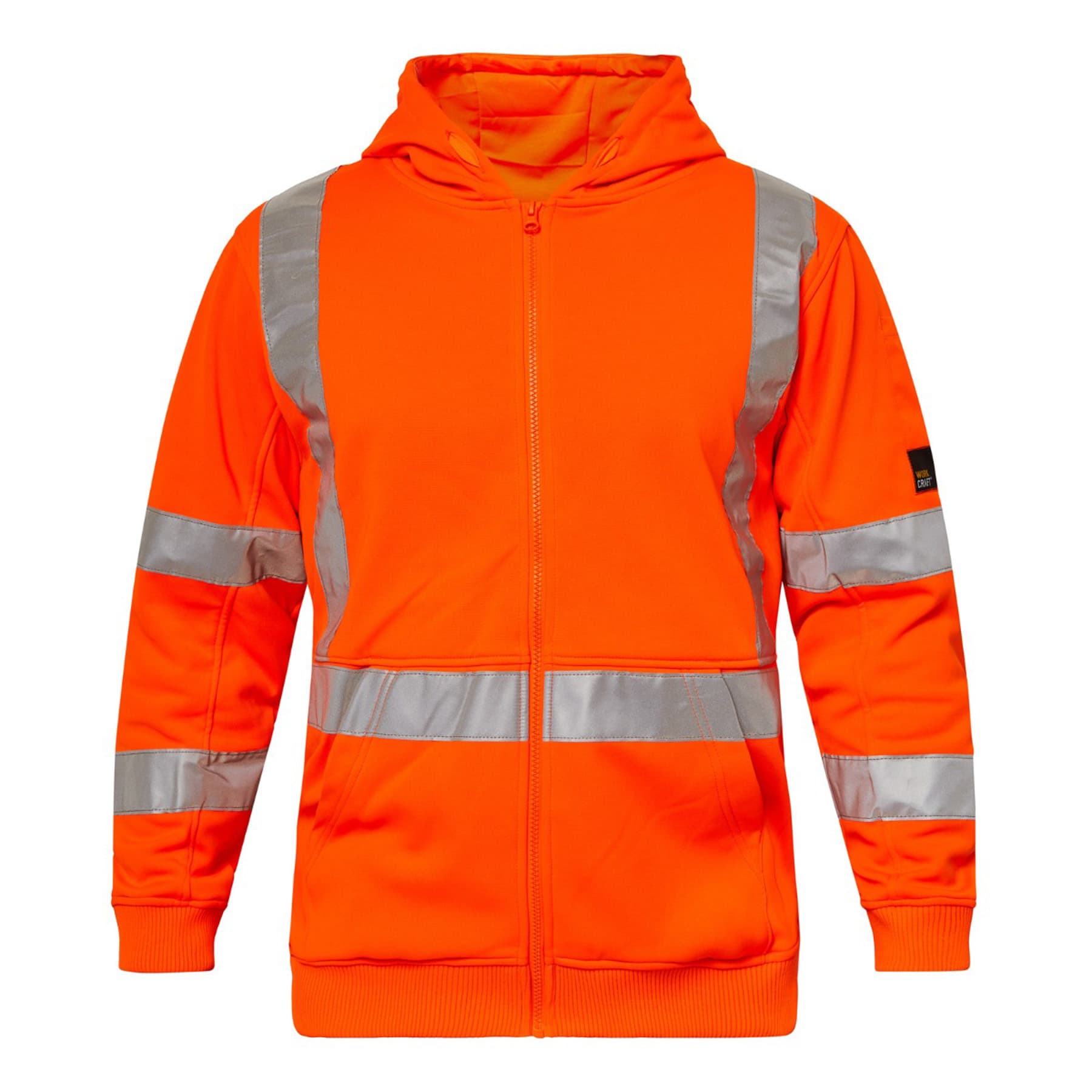 HI VIS HOODIE W/ X-TAPE