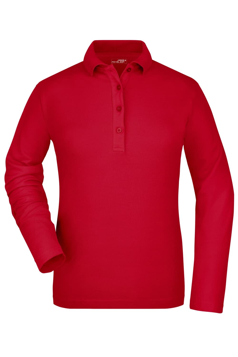 Ladies’ Elastic Polo Long-sleeved