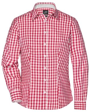 James & Nicholson Ladies’ Checked Blouse C3-JN616