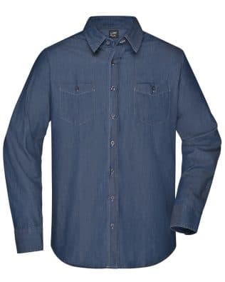 James & Nicholson Men’s Denim Shirt C3-JN629