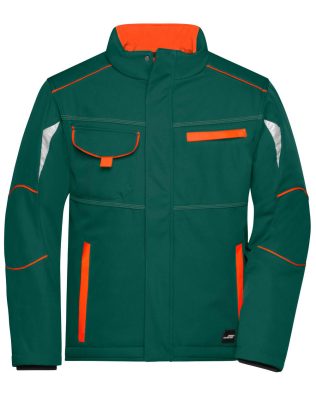 James & Nicholson Workwear Softshell Padded Jacket – Color – C3-JN853
