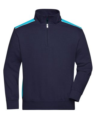 James & Nicholson Workwear Half-Zip Sweat – Color – C3-JN868-4XL-6XL