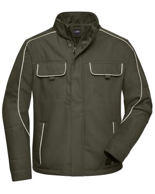 James & Nicholson Workwear Softshell Jacket – Solid – C3-JN884-4XL-6XL