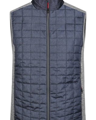 James & Nicholson Men’s Knitted Hybrid Vest C3-JN740