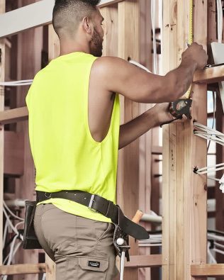 Custom Syzmik Mens Hi Vis Sleeveless Tee FA-ZH297