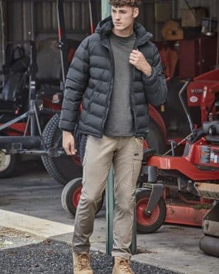 Custom Syzmik Unisex Streetworx Hooded Puffer Jacket FA-ZJ240