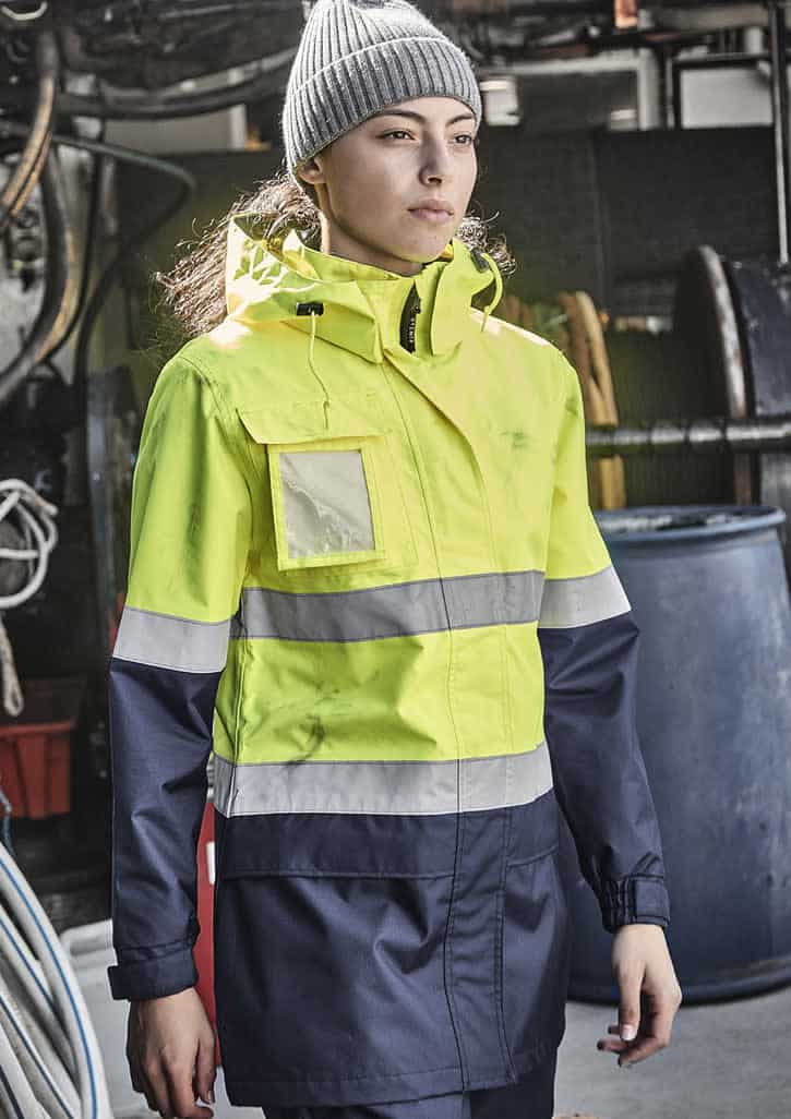 Womens Hi Vis Ultralite Waterproof Jacket FA-ZJ757