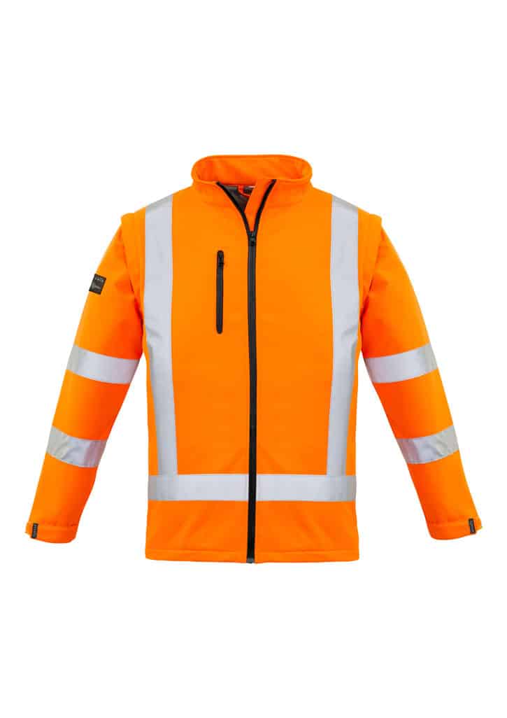 Womens Hi Vis Nsw Rail X Back 2 In 1 Softshell Jacket