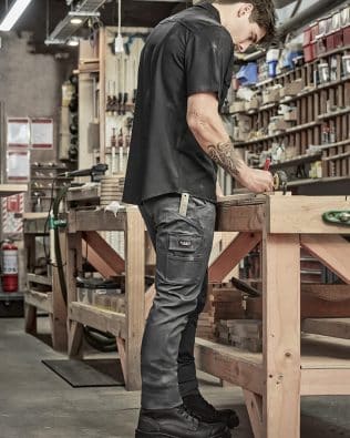 Custom Syzmik Mens Essential Basic Stretch Cargo Pant FA-ZP230