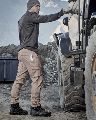 Custom Syzmik Mens Streetworx Curved Cargo Pant FA-ZP360
