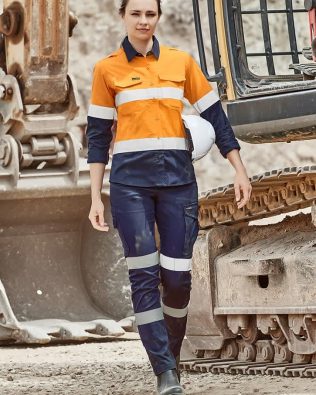 Custom Syzmik Womens Essential Stretch Taped Cargo Pant FA-ZP733